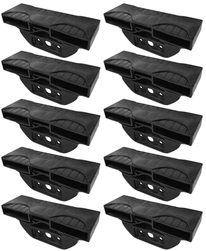 cyclingcolors 10x Lattenhalter Lattenrost Kappen Halter 38 x 8 mm TPR typ Endkappenhalter Bett Flexibel Gummi Schwarz