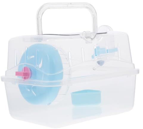 TOYZFRIENDY Transparenter Kleintierkäfig aus Acryl Tragbare Transportbox für Hamster Meerschweinchen und Kleine Nager mit Geräumigem Innenraum Multifunktional und Einfach zu Reinigen für
