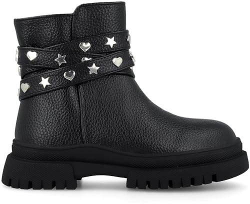 Garvalín Töjboots Med Nitar För Flickor Size 30 Color Svart