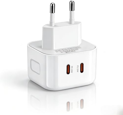 Medrialife Caricatore USB C 2 Porte 20W, Presa USB Multipla IP44, Ricarica Rapida 5V 3A per Smartphone, Tablet, Navi, MP3, eBook e Accessori