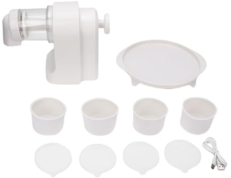 Buachois Macchina per Granita Elettrica, Tritaghiaccio a USB per Gelati e Bevande con Potenza Elevata e Funzionamento Silenzioso per Casa e Feste