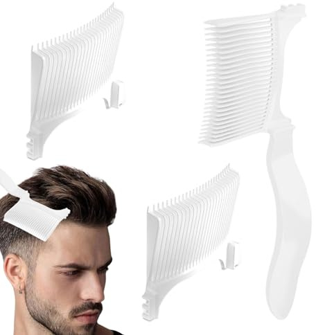 Pettine per taglio capelli sfumati - Pettine per dissolvenza per taglio di capelli da uomo | Pettie di posizionamento per forniture da | Pettini antistatici e con bordo spinto |