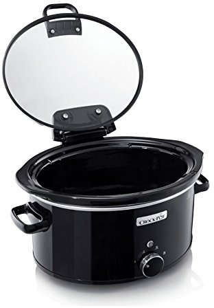 Crock-Pot 5.7L Hinged Lid Slow Cooker - Black