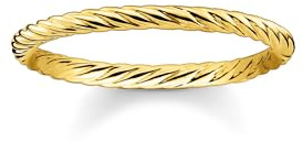 THOMAS SABO Ring 750 Gelbgold Vergoldung, 925 Sterlingsilber