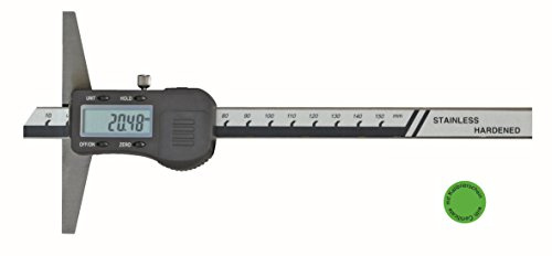 CNC QUALITÄT Digital Tiefen-Messschieber - Messbereich 300 mm - Brückenlänge 150 mm - DIN 862 - kalibriert nach VDI/VDE/DGQ 2618