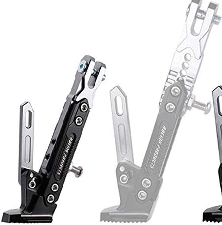 Alamor CNC Aluminiumlegierung Verstellbarer Ständerfuß Seitenständer Für Motorrad 500Kg - Silber
