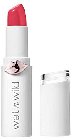 Wet n Wild, Megalast Lipstick, Long-lasting Lipstick with Shine Finish, Hydrating Formula with Microspheres, Natural Marine Plant Extracts, Coenzyme Q10 and Vitamins A & E, Strawberry Lingerie