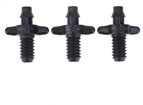 Oulensy 50pcs 6mm Außengewinde Einzel Barbed 4 / 7mm PVC-schlauchverbinder Für Tropfbewässerung Bewässerung Montage Gartengeräte