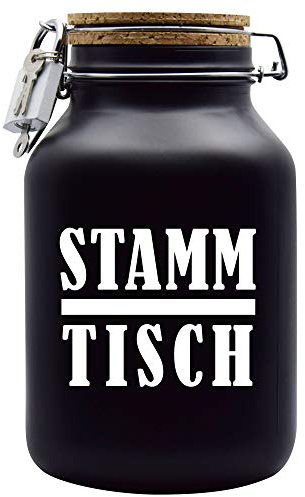 Spardose Stammtisch Weiss Geld Geschenk Idee Schwarz XXL