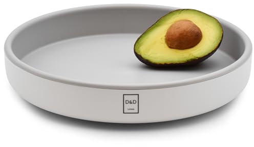 D&D Living® Drehteller Ø 25 cm - Küche & Kühlschrank Organizer drehbar | Lazy Susan Gewürzregal mit verstärktem Kunststoff | Rondell mit leiser Drehung