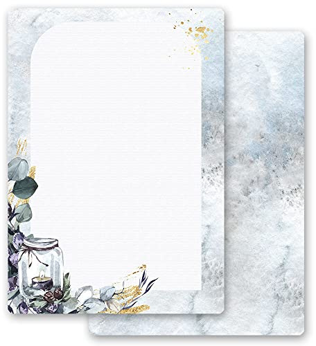 50 Blatt Briefpapier Winter WINDLICHT Weihnachten - DIN A4 Format
