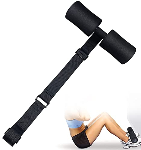 Topfinder Nordic Hamstring Curl, Adjustable Nordic Curl Strap for Sit-ups Exercise Equipment Squats Leg Abdominal Core Training Home Gym Workout (Adjustable 62cm)