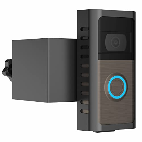 PUUUCI Anti-Theft Doorbell Door Mount for Battery Video Doorbell 2/3/4/(2020 Release)/(2024 Release)/Plus/Pro, No-Drill Steel Metal Doorbell Mounting Bracket Accessories for Apartment, Home, Business