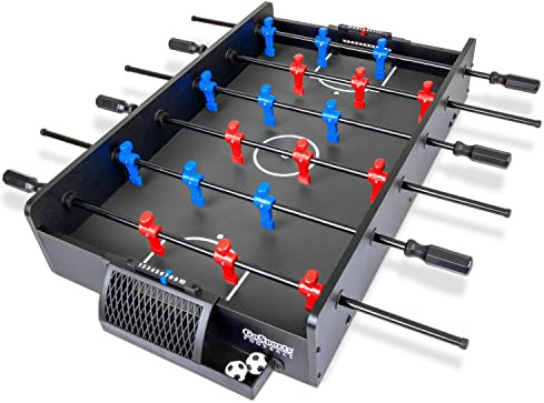 GoSports 32 Inch Tabletop Foosball Game Set - Mini Foosball Table - Black