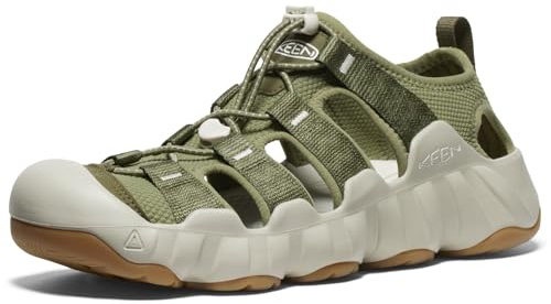 KEEN Herren Hyperport H2 Breathable Easy on Comfortable Hiking and Water Sandalen, Martini Olive/Plaza Taupe, 43 EU
