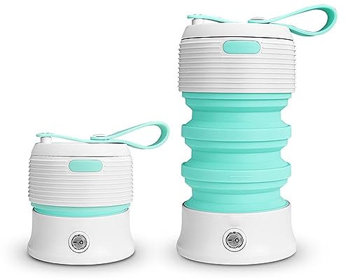 PAHION Bouilloire De Voyage Électrique Pliable Mini Bouilloire De Camping Portable Batterie De Cuisine en Silicone De Qualité Alimentaire Eau Bouillante Rapide Protection Contre L'ébullition À Sec