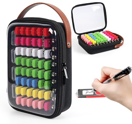 Luxtude Transparente Flash-Laufwerk-Hülle mit Etiketten, Harte USB-Hülle, Organizer, USB-Aufbewahrungsbox
