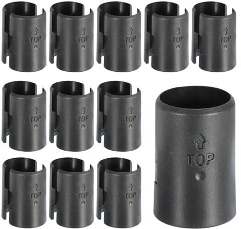 QUARKZMAN Clip per Ripiani in Filo, 24 Pezzi da 1 Pollice (25mm), Sostituzione in Plastica per Sistemi di Ripiani in Filo (12 Coppie)