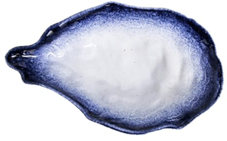 GOOHOCHY Bandeja Para Aperitivos De Concha De Irregular 7.5 Pulgadas Duradera Fácil De Limpiar Para Servir Frutas y Ensaladas Adecuado Para Bodas y Cenas Informales