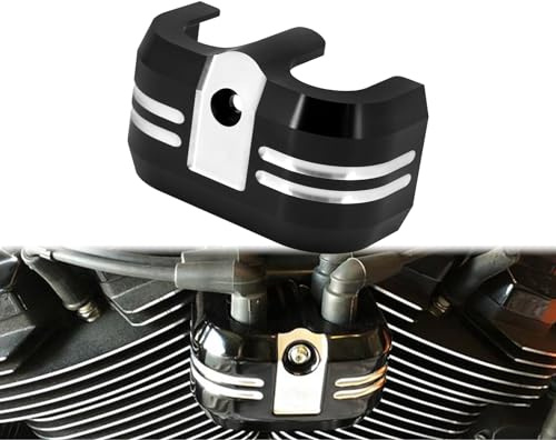 HCmotorku Motorrad-Zündspulenabdeckung Passend für Harley Softail Breakout FXBRS Street Bob FXDB Fat Boy FLSTF Standard FLSB Low Rider FLS 2018–2023 Schwarz