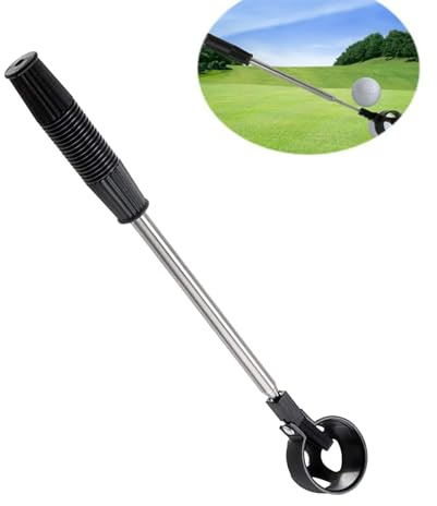 Golf Ball Retriever,Retractable Telescopic Scoop Saver,Golf Ball Retrievers Telescopic,Stainless Steel Retractable Golf Ball Retrievers,Golf Ball Putter Grabber Claw Sucker Tool,Max Length 2m