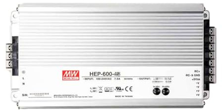 Fuente de alimentación conmutada Mean Well HEP 600W 21A HEP-600C-24