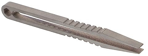 HOMOCONO Titanium Alloy Mini Tweezers for Camping Lightweight Portable Tweezers Slanted Tips As Survival Supplies