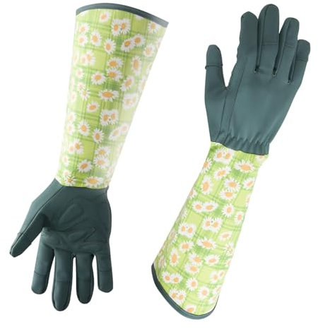 Generisch Rosenschnitt-Gartenhandschuhe,Rosenschnitt-Handschuhe, dornensicher | Langarmhandschuhe mit Unterarmschutz,Atmungsaktive Arbeitshandschuhe für Garten- und Außenarbeiten im Garten
