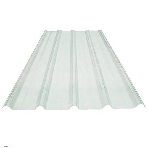 Lot de 5 auvents de toiture en polycarbonate de 1 mm - Panneau en fibre de verre - Isolation solaire - Imperméable - Pour serres extérieures (84 x 150 cm)