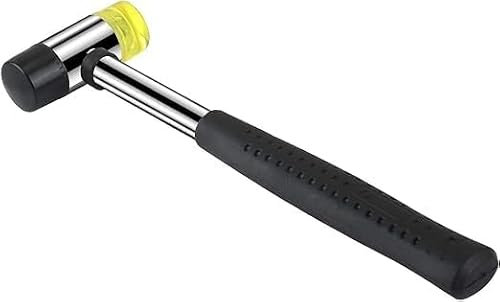 Sleek Style® Rubber Mallet Hammer with Dual-Head Nylon Grip for DIY, Leather, Jewelry, and Handicrafts