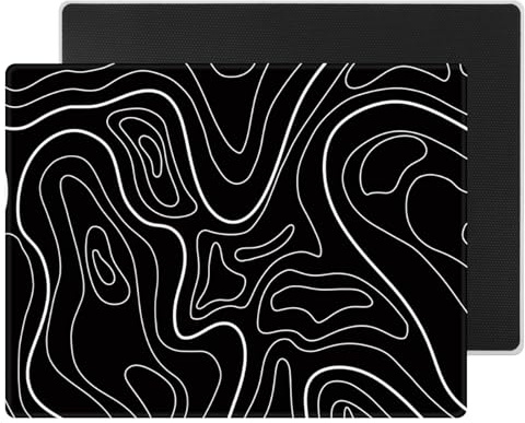 DAWNTREES 50x40 cm Large Glass Mouse Pad,SkyPad,Game and Office Mouse Mat, Desktop Decoration,Suitable for Fast and Precise Control of Various Types of Mice