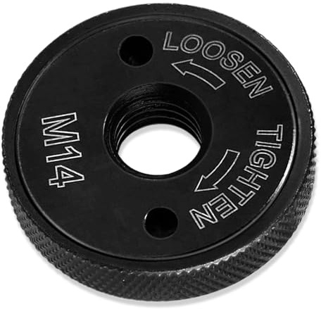M14 Angle Grinder Lock Nut - Heavy Duty Carbon Steel Quick-Change Flange,Grinders (Replacement Retaining)