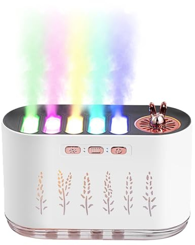 Yolispa Diffuseur d'arômes pour huiles essentielles, 700 ML RGB Changement de Couleur Musique Sync Diffuseur d'aromathérapie avec minuterie de 6 Heures et Fonction d'arrêt pour Chambre et Salon