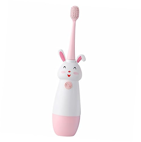 POPETPOP Cepillo de Dientes Eléctrico Infantil Recargable Cerdas Suaves y Temporizador, Adecuado para Niños y Niñas Pequeños para Cuidado Dental