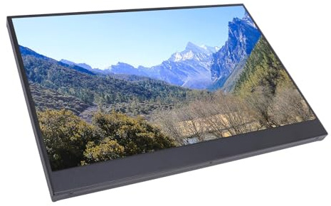Tosuny 12 Tum Portable Monitor, 1920x1200 Upplösning LCD -bärbar Datorutvisning med USB C och Mini HD -gränssnitt, Extern Andra Skärm för OS X Switch