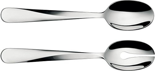 Alessi UNS03/14 Giro Salatbesteck - Edelstahl 18/10 glänzend poliert.