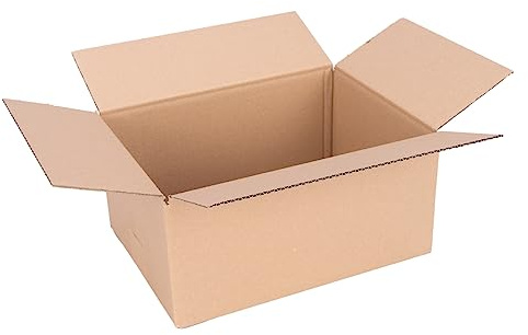 verpacking 100 Faltkartons Versandkartons DHL Kartons 250 x 175 x 100 mm, 1-Wellig, KK-24