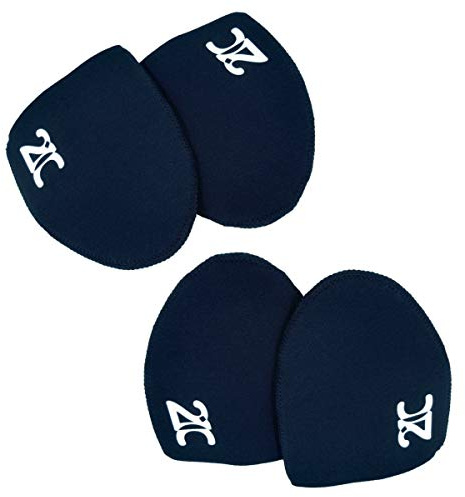 julyso 1.5mm Neoprene Toe Warmers (Wear Inside Shoes) - 2 Pairs - 4 Foot Warmer Booties for Cycling, Hiking, Camping - Thermal Toe Socks - 2 Black