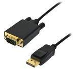 MCL MC294-1.5M adaptador de cable de vídeo 1,5 m Mini DisplayPort VGA (D-Sub) Negro - Adaptadores de cable de vídeo (1,5 m, Mini DisplayPort, VGA (D-Sub), Macho, Macho, Derecho)
