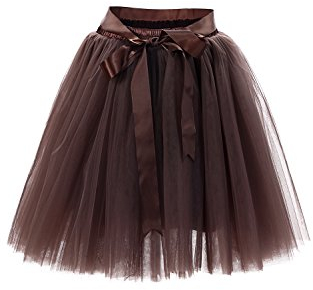 MisShow Tutu Damenrock Tüllrock 50er Kurz Ballet Tanzkleid Unterkleid Cosplay Crinoline Petticoat für Rockabilly Kleid