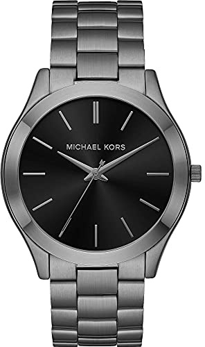 Michael Kors Runway Watch für Herren, Quarz-Dreizeiger-Datumswerk mit Edelstahl- oder PVC-Armband