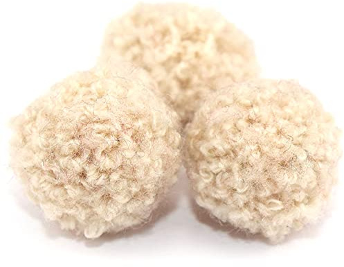 120 Stück 15mm Pompons zum Basteln,Bunte Bommeln Bälle Flauschigen Plüsch Bälle Pom Pom Set für Handwerk Herstellung,Pompons Bälle für Ostern,Weihnachten,Kinder Lustige DIY Kreative Handwerk,Beige