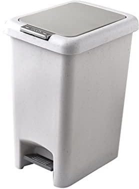 SUNESA Poubelle Cuisine Poubelle Pas-à-Marche for la Maison et la Cuisine, avec Serrure de Couvercle et Fermeture Lente, Poubelle de pédale de Presse ménagère Poubelle/Poubelle Bin (Size : 20L)