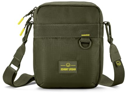 Johnny Urban Bandoleras Hombre Mujer Verde - Jayden - Bolso De Hombro Para Festivales Ocio Viajes Conciertos - Crossbdy Bag Pequeño - Repelente Al Agua
