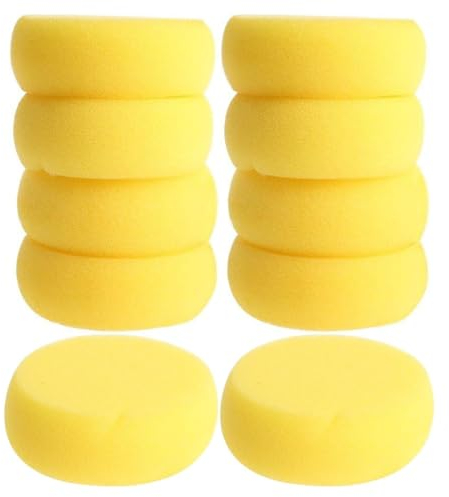ZOKJSW 10pcs Malschwamm Schwämmchen Schule Für Künstlerschwamm Für Farbe Ton Keramik Gesichtsbemalung Haushalt Töpfer Werkzeug Runder Synthetischer Kunst Schwamm