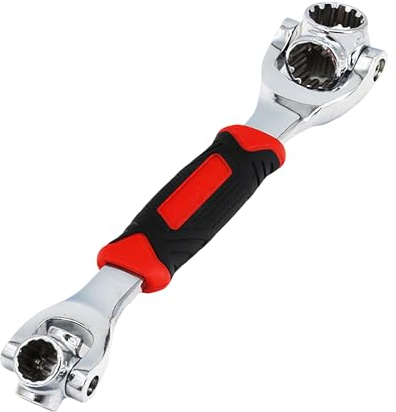 52-in-1 Universal-Steckschlüssel, 52 in 1 Steckschlüssel, 360 Grad Drehschlüssel, Edelstahl-Reparaturwerkzeuge, Universal Möbel Autoreparatur Handwerkzeuge Multifunktions Steckschlüssel Werkzeug