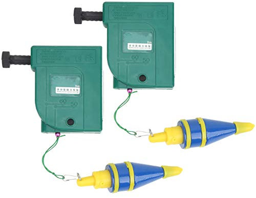 Caduta della Magnetica, 2 Pezzi Bobine a Piombo a Caduta della del Martello a Filo Magnetico 3 Metri Strumento di Misurazione Verticale in Acciaio Legato PlumbRite Magnetico,