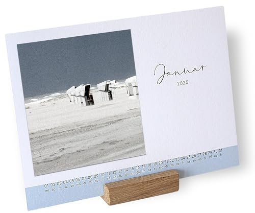 Kalender 2026 zum Gestalten Tischkalender Fotokalender Kalendarium 18 x 13 cm optional mit Kartenständer