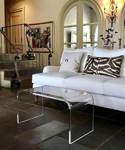 Nachttisch Couchtisch Acryl Couchtisch 32 Zoll x 16 Zoll x 16 Zoll hoch x 3/4 Zoll dick