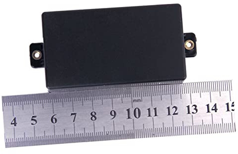 Schwarze Humbucker Abdeckung Pickups Kunststoff für E-gitarren | Versiegeltes Gehäuse, Passend für Sq St Pickup und Gitarren Tonabnehmer, Zubehör mit Schrauben Schwarz